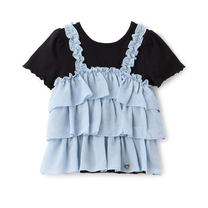 Japanese children's clothing Ly# mine tank top and shorts set 100-150cm girls summer TOPS PANTS 