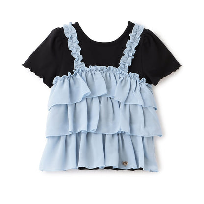 Japanese children's clothing Ly# mine tank top and shorts set 100-150cm girls summer TOPS PANTS 