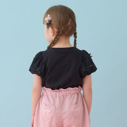 日本童裝 Ly# mine  防UV 接觸冷感 薄紗泡泡袖上衣 100-150cm 女童款 夏季 TOPS