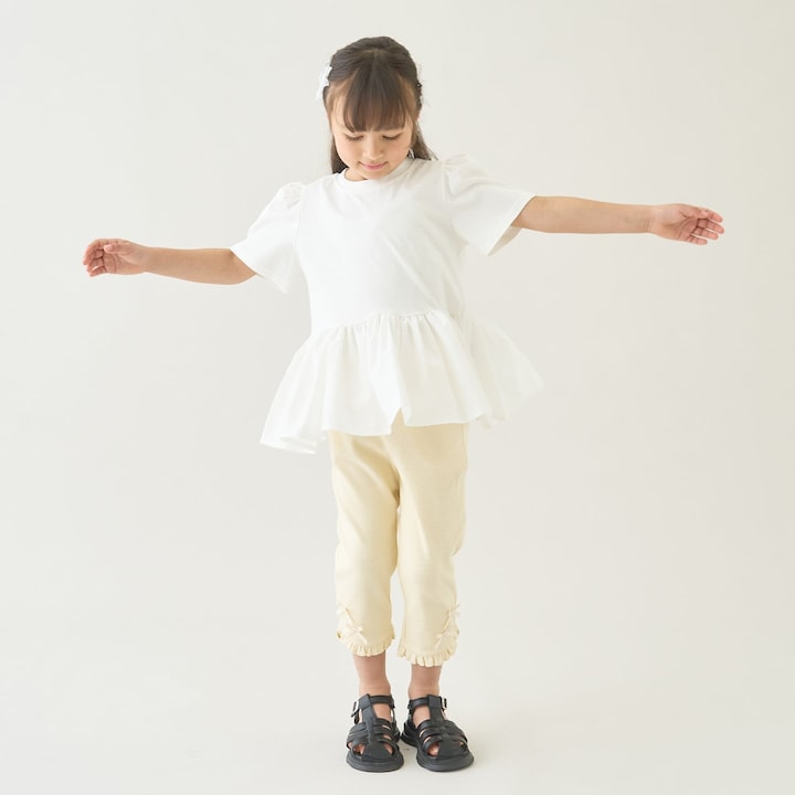 Japanese children's clothing Ly# mine tank top and shorts set 100-150cm girls summer TOPS PANTS 
