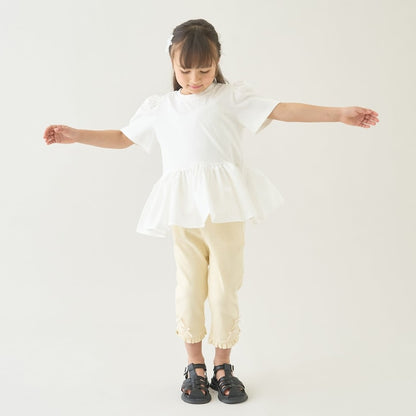 Japanese children's clothing Ly# mine tank top and shorts set 100-150cm girls summer TOPS PANTS 