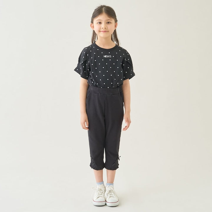 Japanese children's clothing Ly# mine tank top and shorts set 100-150cm girls summer TOPS PANTS 
