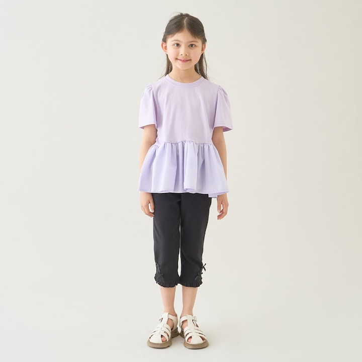 Japanese children's clothing Ly# mine tank top and shorts set 100-150cm girls summer TOPS PANTS 