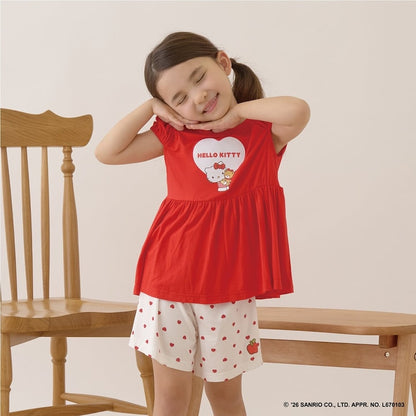 日本童裝 Ly# mine x Sanrio 2Way 前後兩著 接觸冷感 睡衣 100-140cm 女童款 夏季 睡衣系列