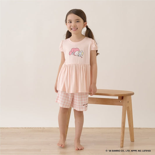 Japanese children's clothing Ly# mine tank top and shorts set 100-150cm girls summer TOPS PANTS 