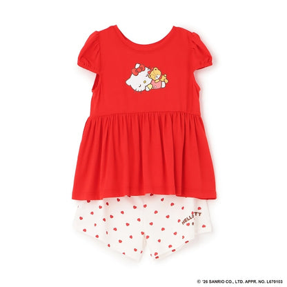 日本童裝 Ly# mine x Sanrio 2Way 前後兩著 接觸冷感 睡衣 100-140cm 女童款 夏季 睡衣系列
