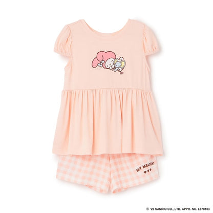 日本童裝 Ly# mine x Sanrio 2Way 前後兩著 接觸冷感 睡衣 100-140cm 女童款 夏季 睡衣系列
