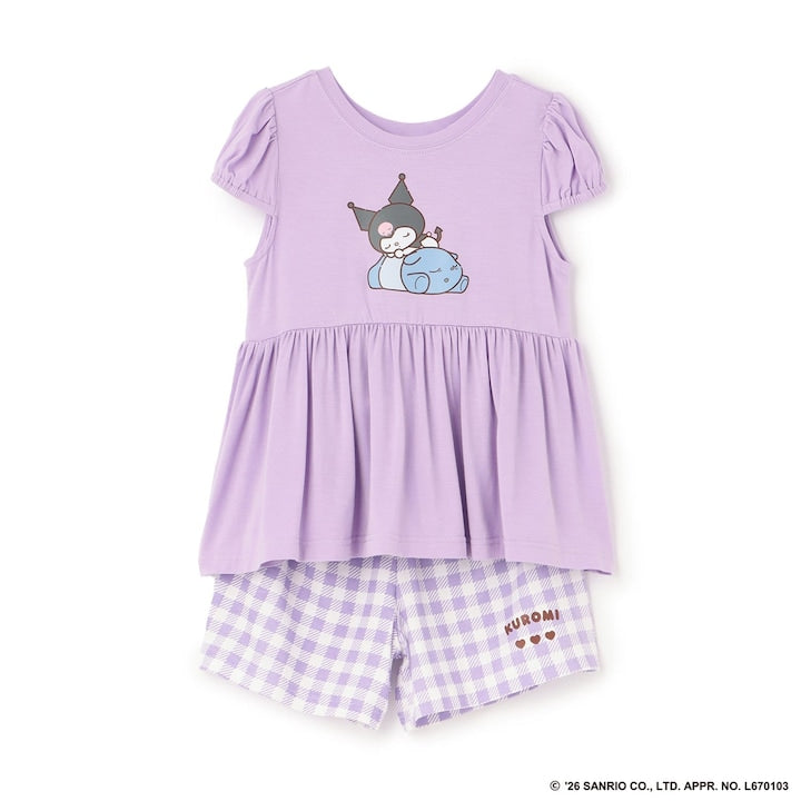 日本童裝 Ly# mine x Sanrio 2Way 前後兩著 接觸冷感 睡衣 100-140cm 女童款 夏季 睡衣系列
