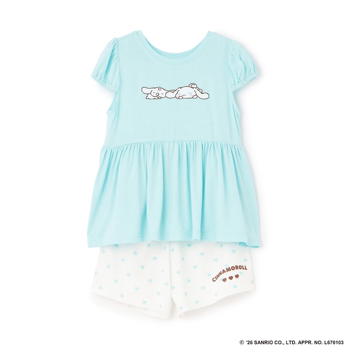日本童裝 Ly# mine x Sanrio 2Way 前後兩著 接觸冷感 睡衣 100-140cm 女童款 夏季 睡衣系列