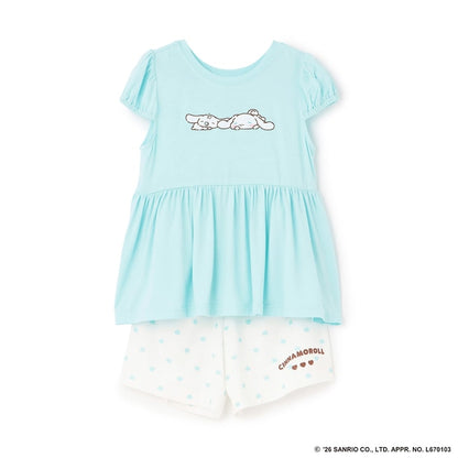 日本童裝 Ly# mine x Sanrio 2Way 前後兩著 接觸冷感 睡衣 100-140cm 女童款 夏季 睡衣系列