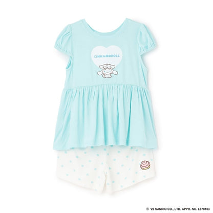 日本童裝 Ly# mine x Sanrio 2Way 前後兩著 接觸冷感 睡衣 100-140cm 女童款 夏季 睡衣系列