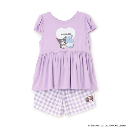 日本童裝 Ly# mine x Sanrio 2Way 前後兩著 接觸冷感 睡衣 100-140cm 女童款 夏季 睡衣系列