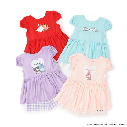 日本童裝 Ly# mine x Sanrio 2Way 前後兩著 接觸冷感 睡衣 100-140cm 女童款 夏季 睡衣系列