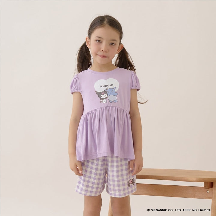 日本童裝 Ly# mine x Sanrio 2Way 前後兩著 接觸冷感 睡衣 100-140cm 女童款 夏季 睡衣系列