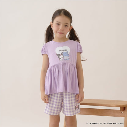 日本童裝 Ly# mine x Sanrio 2Way 前後兩著 接觸冷感 睡衣 100-140cm 女童款 夏季 睡衣系列