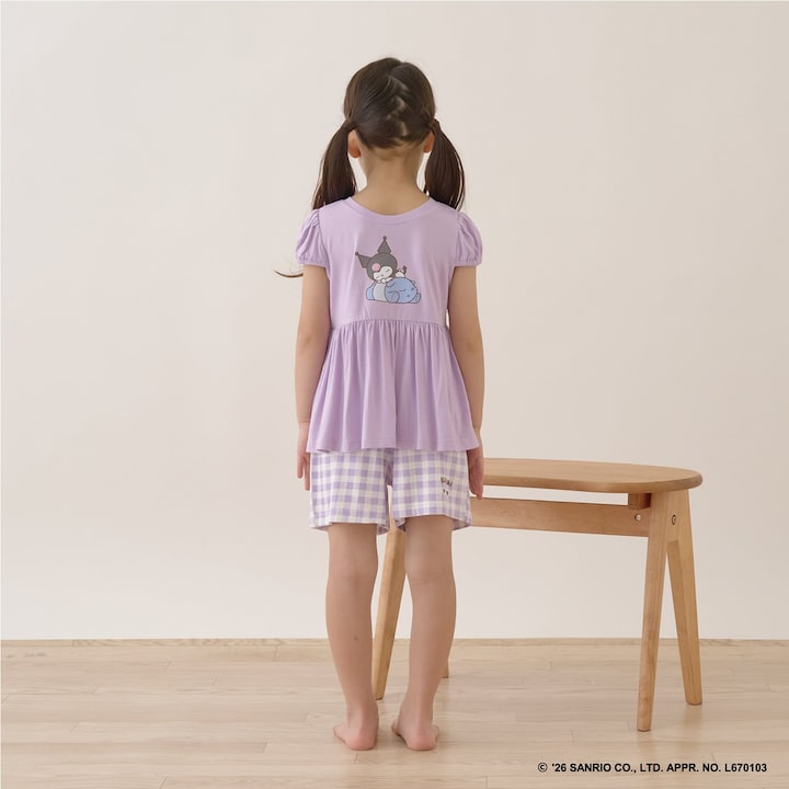 日本童裝 Ly# mine x Sanrio 2Way 前後兩著 接觸冷感 睡衣 100-140cm 女童款 夏季 睡衣系列