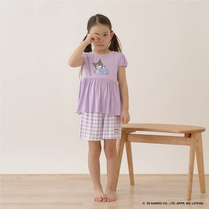 日本童裝 Ly# mine x Sanrio 2Way 前後兩著 接觸冷感 睡衣 100-140cm 女童款 夏季 睡衣系列