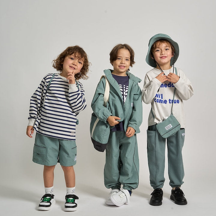 日本童裝 b・R# 防水系列 防污系列 防UV 耐用 運動長褲 100-150cm 男童款 夏季 PANTS