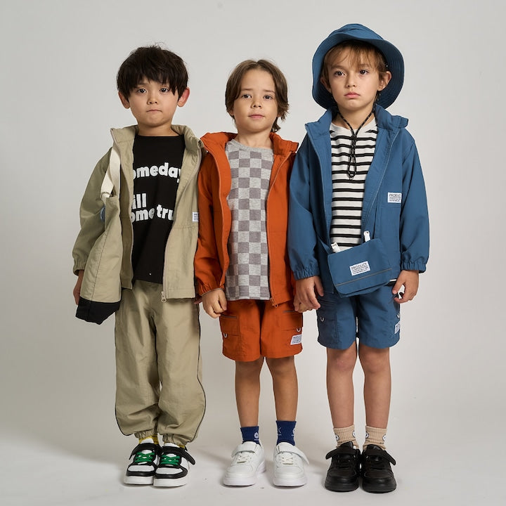 日本童裝 b・R# 防水系列 防污系列 防UV 耐用 運動工裝短褲 100-150cm 男童款 夏季 PANTS