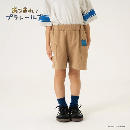 日本童裝 b・R# x 集合吧！PLARAIL玩具車 防污系列 吸水速乾 運動短褲 90-120cm 男童款 夏季 PANTS
