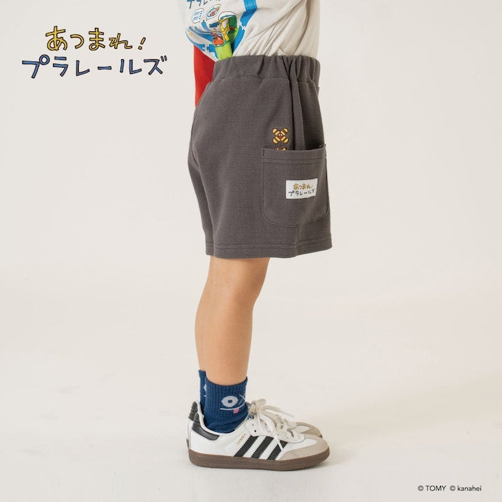 日本童裝 b・R# x 集合吧！PLARAIL玩具車 防污系列 吸水速乾 運動短褲 90-120cm 男童款 夏季 PANTS