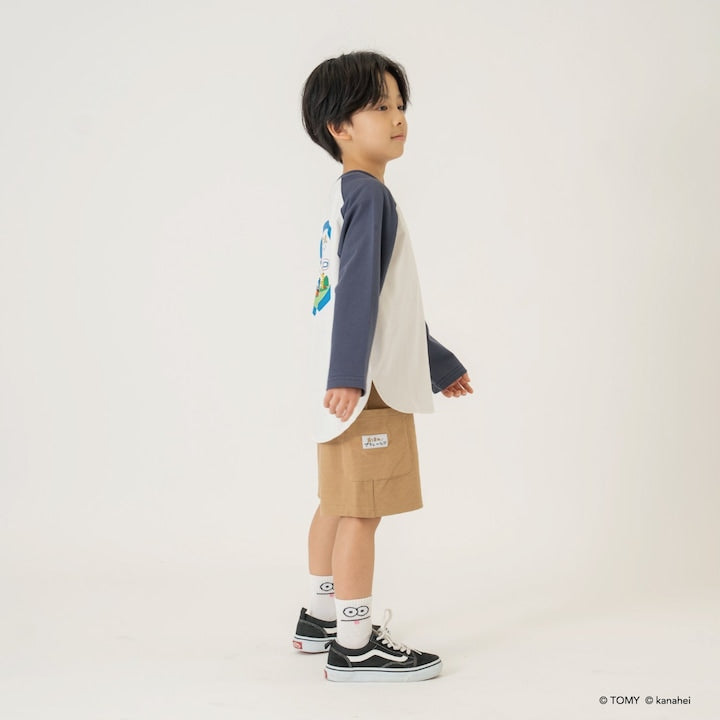 日本童裝 b・R# x 集合吧！PLARAIL玩具車 防污系列 吸水速乾 運動短褲 90-120cm 男童款 夏季 PANTS