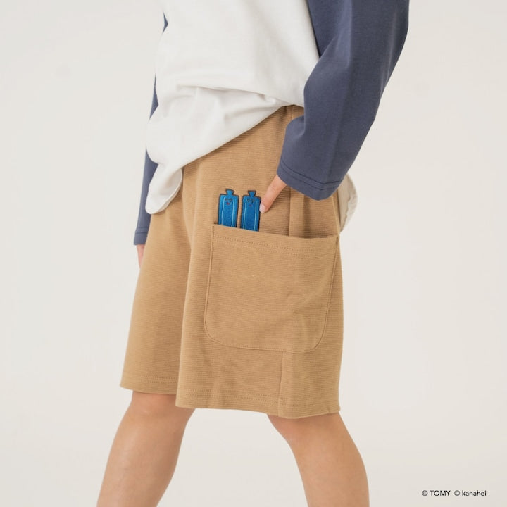日本童裝 b・R# x 集合吧！PLARAIL玩具車 防污系列 吸水速乾 運動短褲 90-120cm 男童款 夏季 PANTS