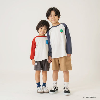 日本童裝 b・R# x 集合吧！PLARAIL玩具車 防污系列 吸水速乾 運動短褲 90-120cm 男童款 夏季 PANTS