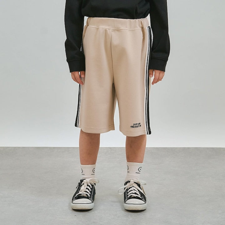 日本童裝 b・R# 側線運動短褲 100-150cm 男童款 夏季 PANTS