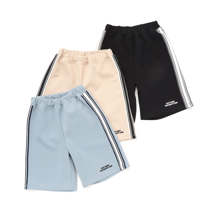 日本童裝 b・R# 側線運動短褲 100-150cm 男童款 夏季 PANTS