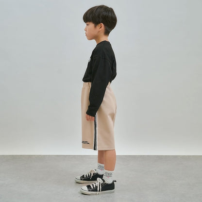 日本童裝 b・R# 側線運動短褲 100-150cm 男童款 夏季 PANTS