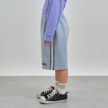 日本童裝 b・R# 側線運動短褲 100-150cm 男童款 夏季 PANTS