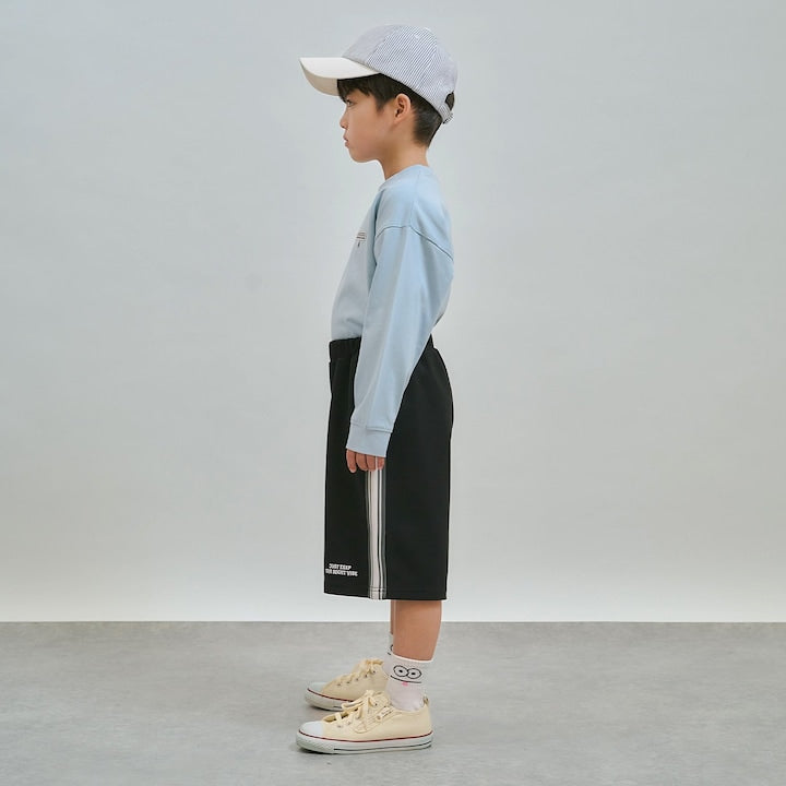 日本童裝 b・R# 側線運動短褲 100-150cm 男童款 夏季 PANTS