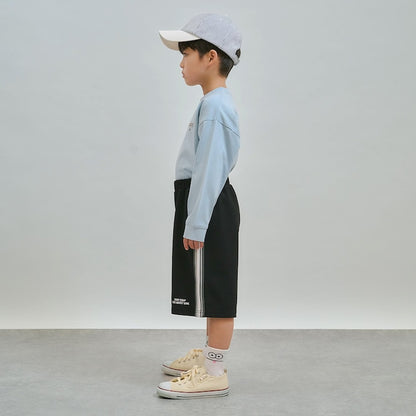 日本童裝 b・R# 側線運動短褲 100-150cm 男童款 夏季 PANTS