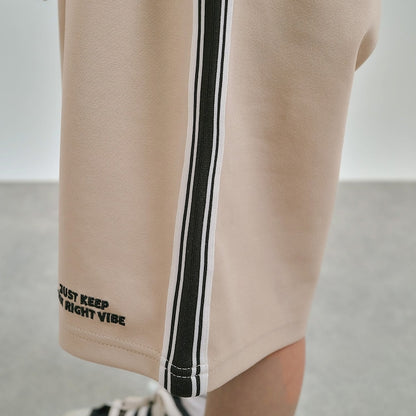 日本童裝 b・R# 側線運動短褲 100-150cm 男童款 夏季 PANTS