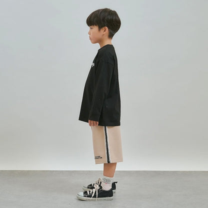 日本童裝 b・R# 側線運動短褲 100-150cm 男童款 夏季 PANTS