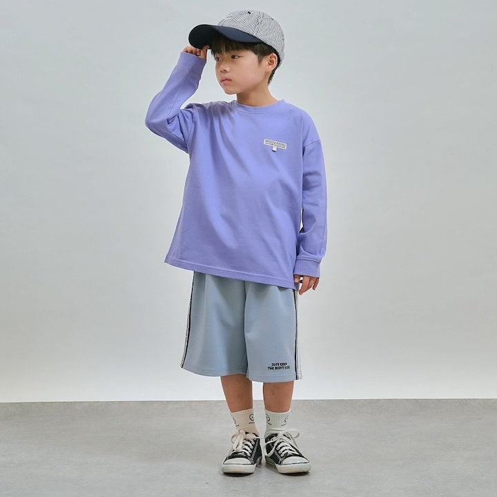 日本童裝 b・R# 側線運動短褲 100-150cm 男童款 夏季 PANTS