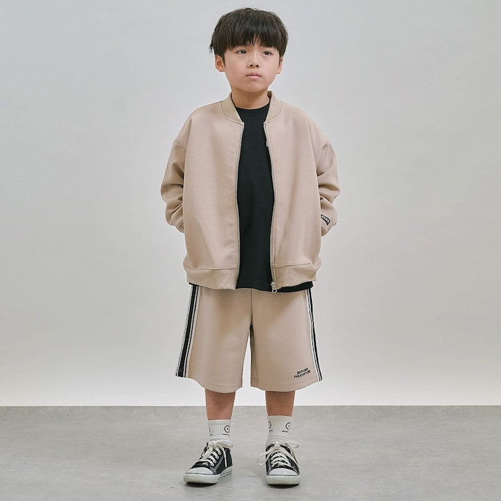 日本童裝 b・R# 側線運動短褲 100-150cm 男童款 夏季 PANTS
