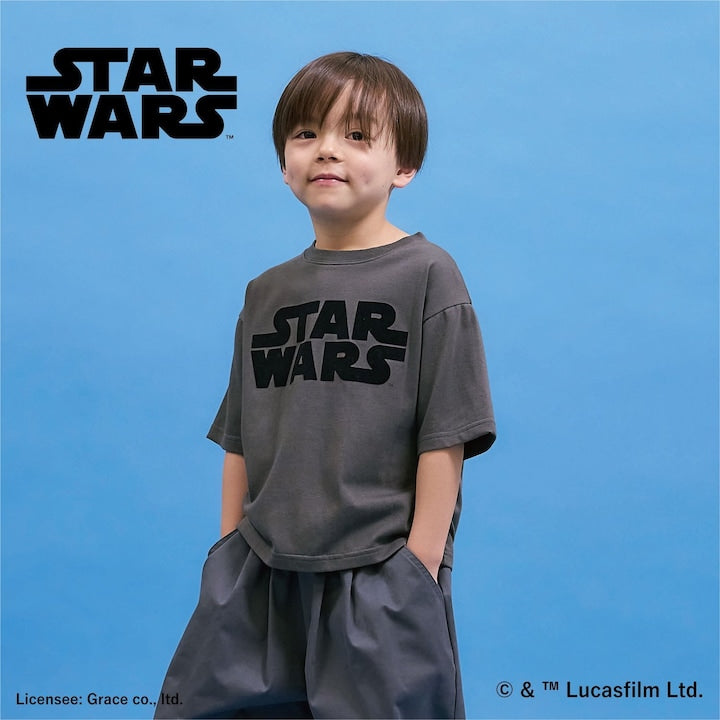 日本童裝 b・R# x STAR WARS 防污系列 吸水速乾【不易變形】印花上衣 110-150cm 男童款 夏季 TOPS