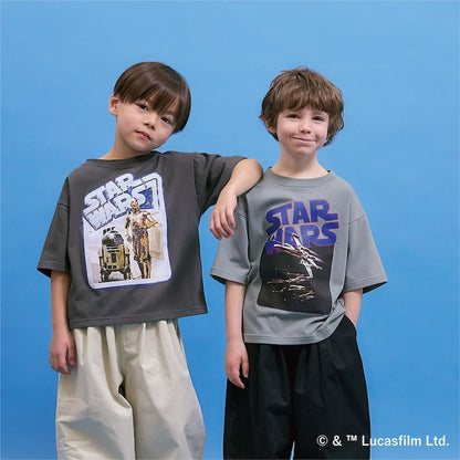 日本童裝 b・R# x STAR WARS 防污系列 吸水速乾【不易變形】印花上衣 110-150cm 男童款 夏季 TOPS