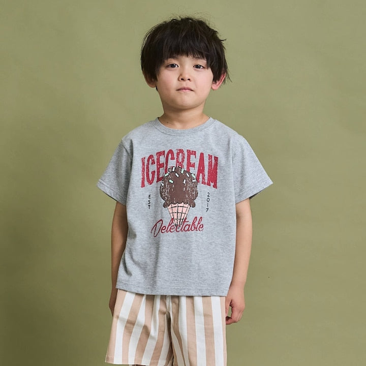 日本童裝 b・R# 防污系列 吸水速乾【不易變形】印花上衣 90-150cm 男童款 夏季 TOPS