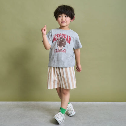 日本童裝 b・R# 防污系列 吸水速乾【不易變形】印花上衣 90-150cm 男童款 夏季 TOPS