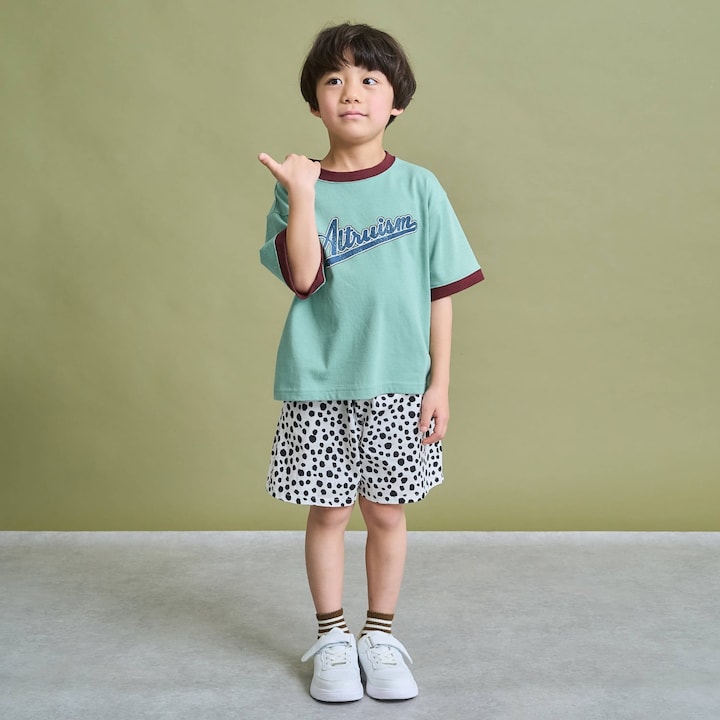 日本童裝 b・R# 防污系列 吸水速乾【不易變形】字母印花上衣 100-150cm 男童款 夏季 TOPS