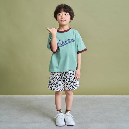 日本童裝 b・R# 防污系列 吸水速乾【不易變形】字母印花上衣 100-150cm 男童款 夏季 TOPS