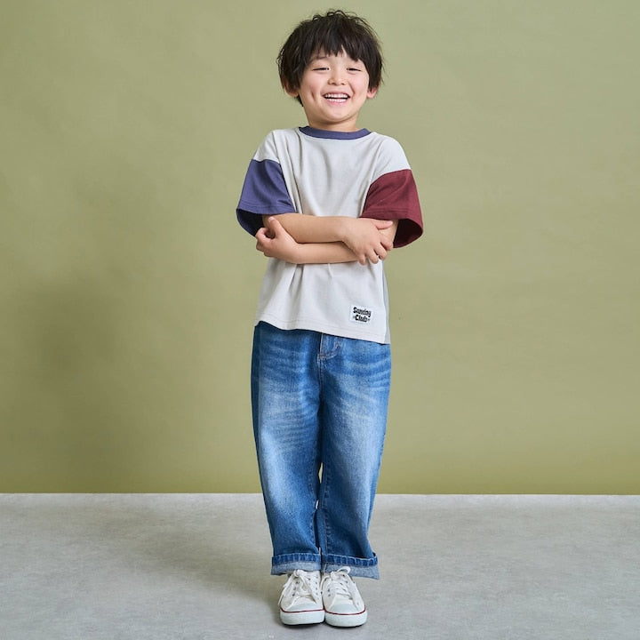 日本童裝 b・R# 牛仔長褲 100-150cm 男童款 夏季 PANTS