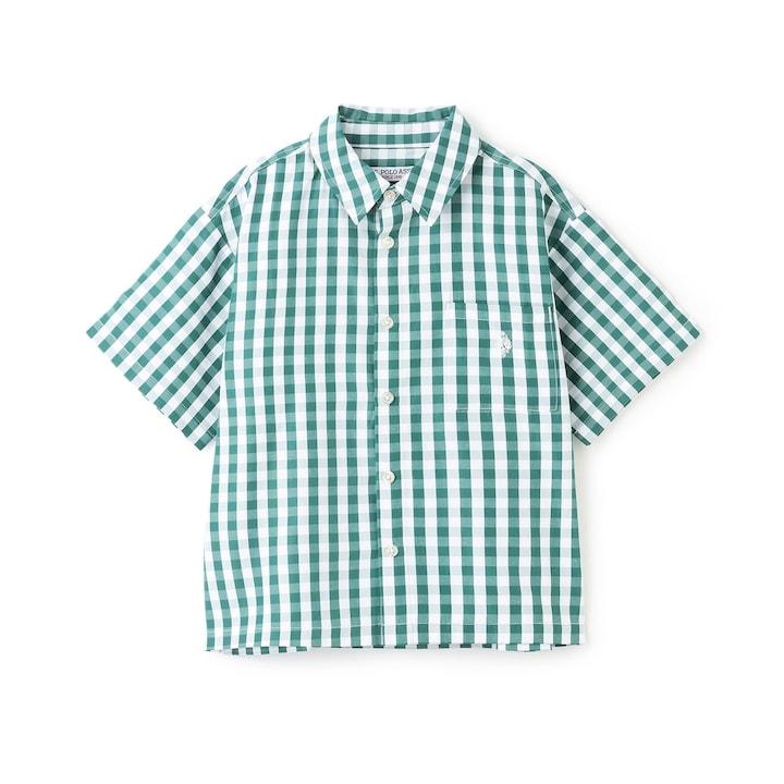 日本童裝 b・R# x U.S. POLO ASSN. 短袖襯衫 100-150cm 男童款 夏季 TOPS OUTERWEAR
