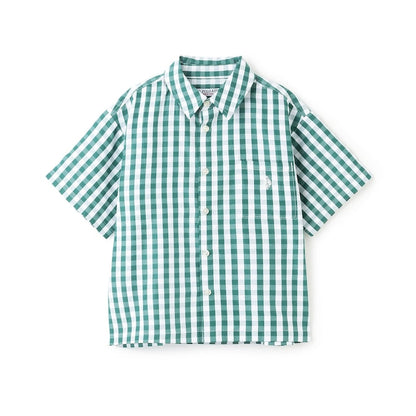 日本童裝 b・R# x U.S. POLO ASSN. 短袖襯衫 100-150cm 男童款 夏季 TOPS OUTERWEAR