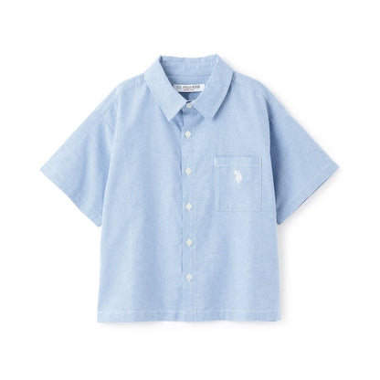 日本童裝 b・R# x U.S. POLO ASSN. 短袖襯衫 100-150cm 男童款 夏季 TOPS OUTERWEAR