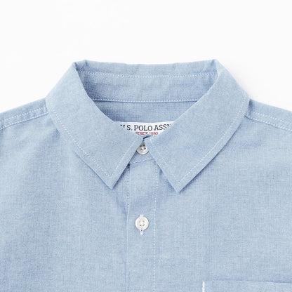 日本童裝 b・R# x U.S. POLO ASSN. 短袖襯衫 100-150cm 男童款 夏季 TOPS OUTERWEAR