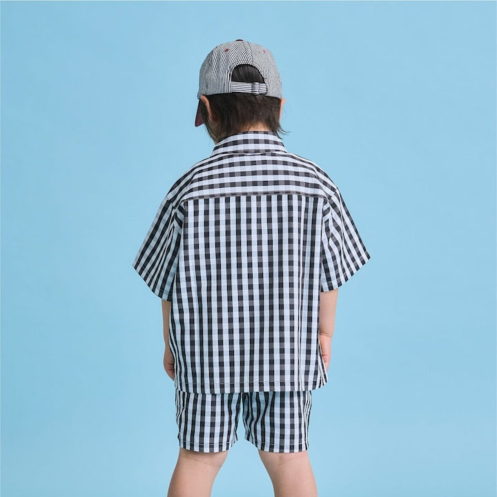 日本童裝 b・R# x U.S. POLO ASSN. 短袖襯衫 100-150cm 男童款 夏季 TOPS OUTERWEAR